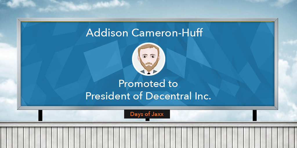 Addison Cameron-Huff President Decentral Inc.